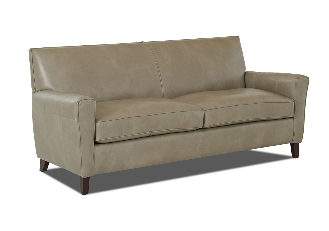 Wayfair Custom Upholstery™ Grayson Leather Sofa & Reviews Wayfair