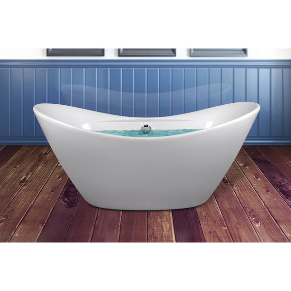 67 x 28.5 Soaking Bathtub with Faucet by AKDY
