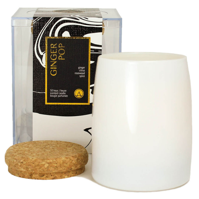 Ginger Pop and Citrus Scented Jar Candle