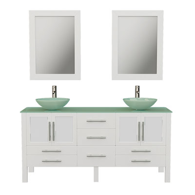 Reclaimed Wood Double Vanity | Wayfair