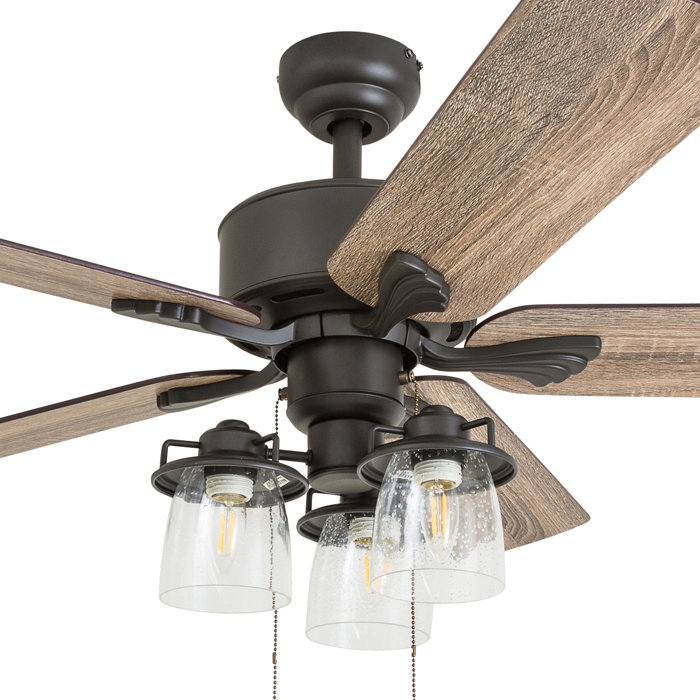 52 Sheyla 5 Blade Ceiling Fan Light Kit Included