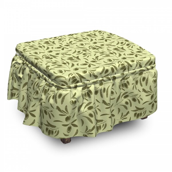 Home Décor Box Cushion Ottoman Slipcover