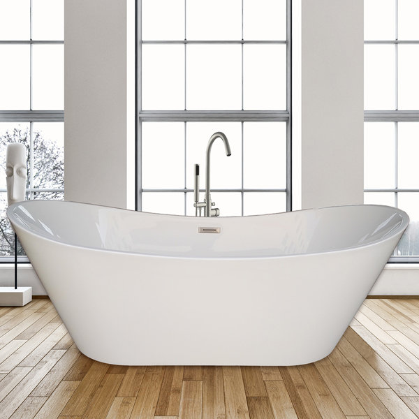 67 x 31.5 Freestanding Soaking Bathtub by WoodBridge