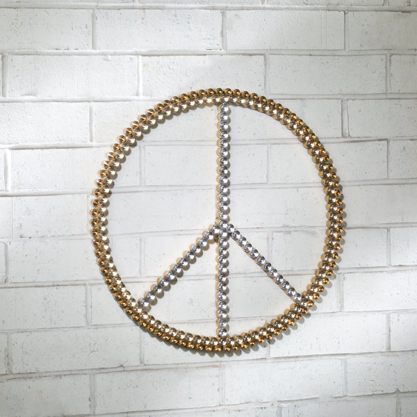 Gold Peace Sign Wayfair Gold Peace Sign Wayfair