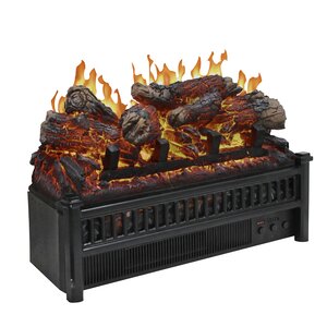 Electric Fireplace Log Heater