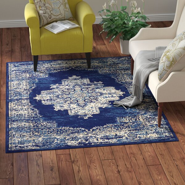 Susan Blue Area Rug by Charlton Home