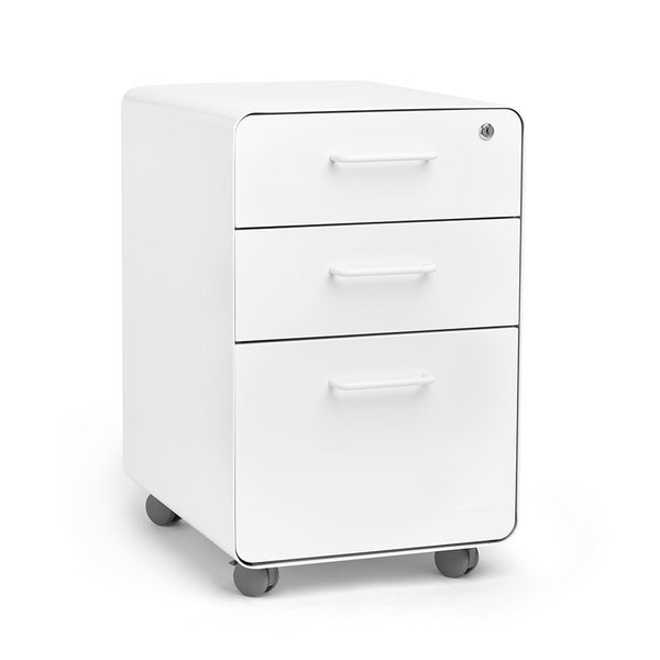Stow 3-Drawer Vertical Filing Cabinet by Poppin