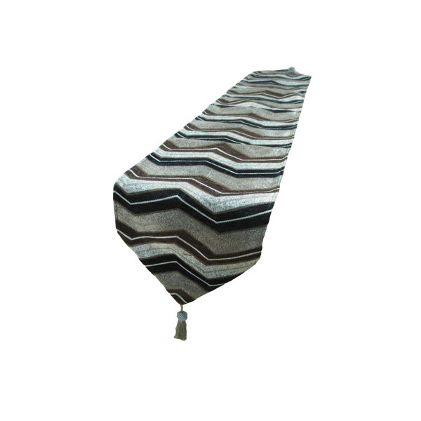 Indiana Chenille Luxurious Table Runner by Violet Linen