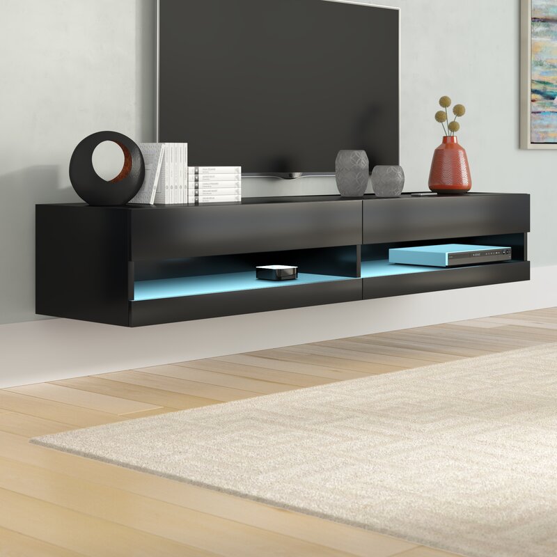 Orren Ellis Ramsdell Floating TV Stand for TVs up to 78 ...