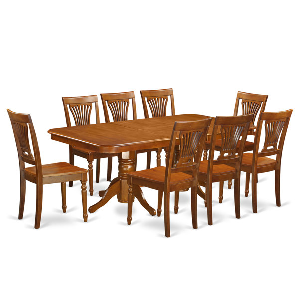 Pillsbury Traditional 9 Piece Dining Set with Rectangular Table Top by August Grove August Grove
