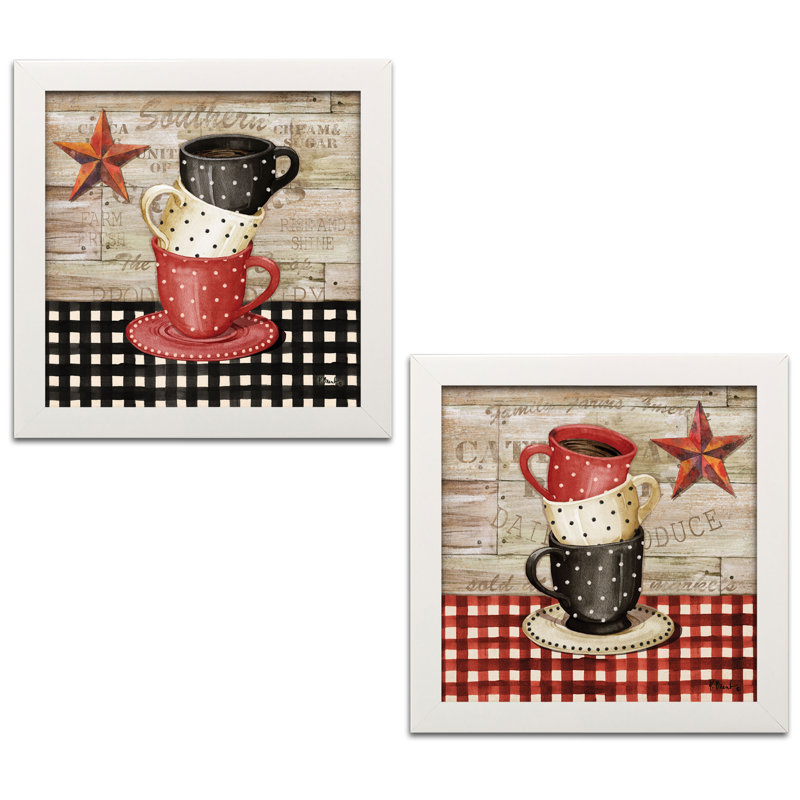 August Grove Farmhouse Kitchen Decor Stacked Coffee Cup
