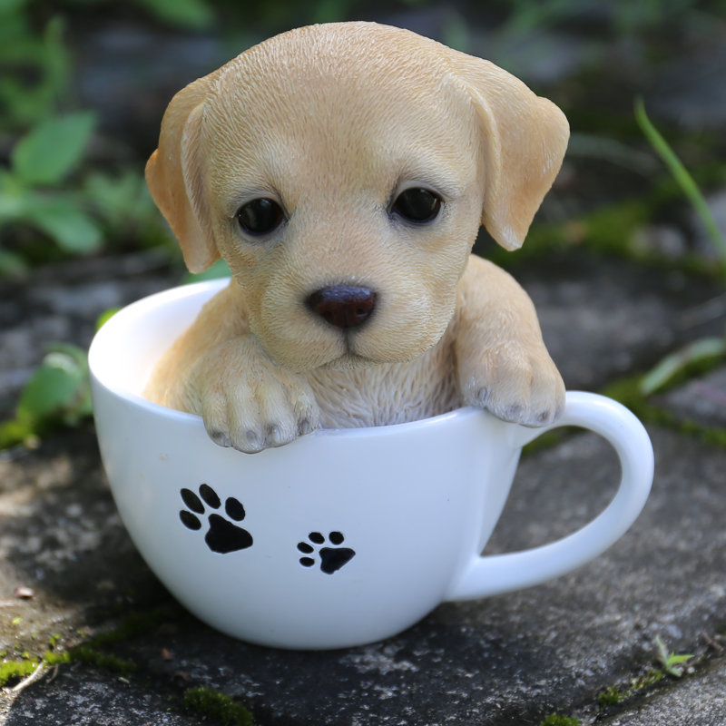 drawing 85 3d Reviews Ltd. Hi Line Teacup Puppy Gift & Labrador Statue