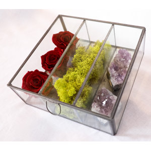 Perserved Roses and Amethyst
