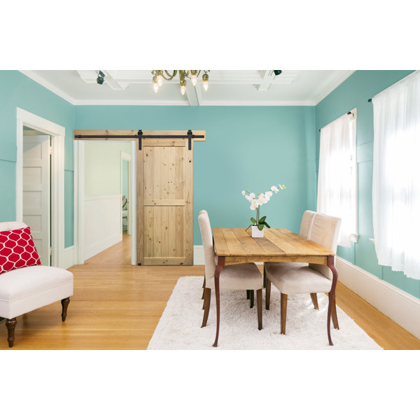 Quick-Ship Interior Solid Wood Panelled Barn Door by Barndoorz