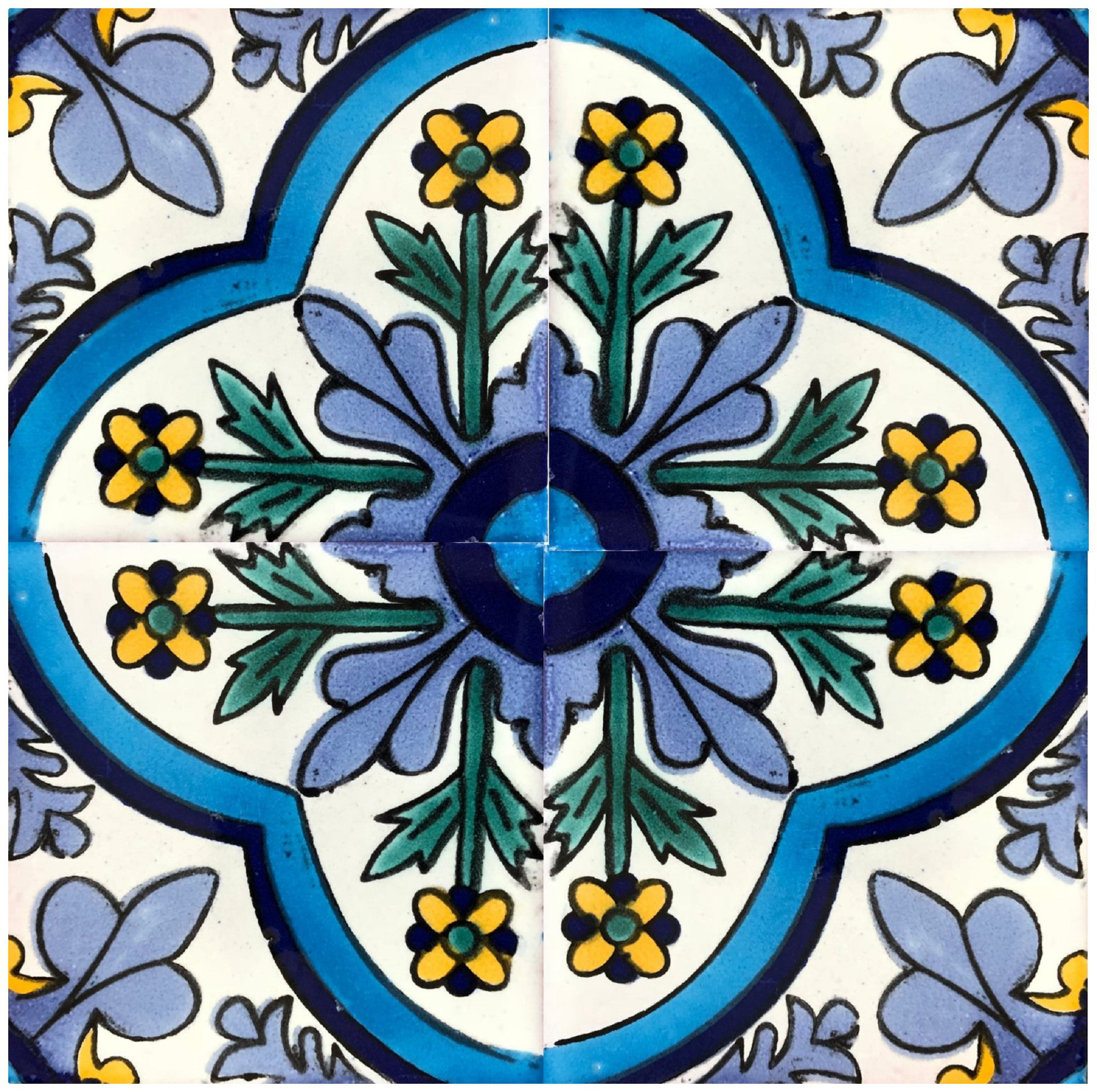Rustico Tile Stone Dolores 4 X Ceramic Talavera Decorative Rustico Tile Stone Dolores 4 X