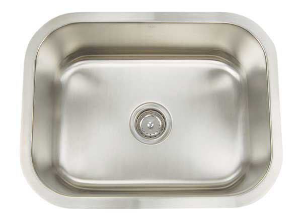 AR2318D10-D Premium Series 23.125" L x 18" W Rectanglular Single Bowl Undermount Kitchen Sink