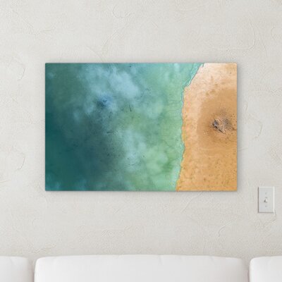 'Sea' Graphic Art Print on Canvas Rosecliff Heights Size: 20