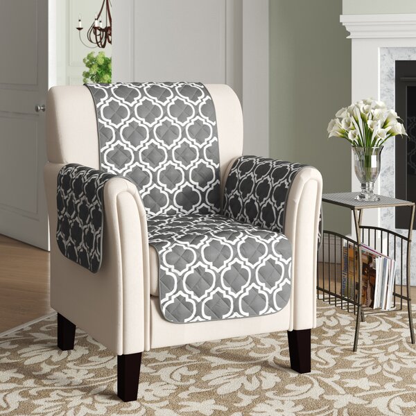 Printed Reversible T-Cushion Armchair Slipcover By Winston Porter