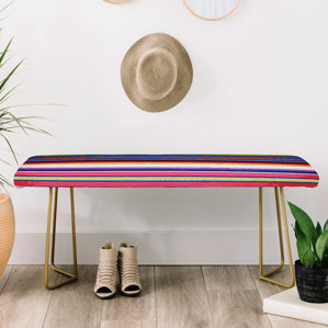 Deb Haugen Faux Leather Bench by East Urban Home
