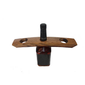 Millwood Pines Riceboro 1 Bottle Tabletop Wine Bottle Glass Rack