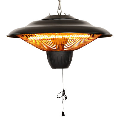 1500 Watt Electric Hanging Patio Heater Sundate