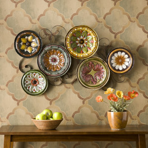 Wall Decor Plates metal wall art - wall décor | wayfair Wall Decor Plates metal wall art - wall décor | wayfair