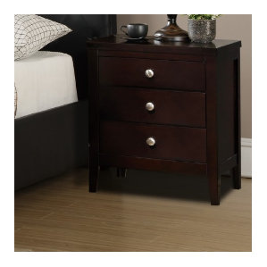 Jakayla 3 Drawer Nightstand by A&J Homes Studio