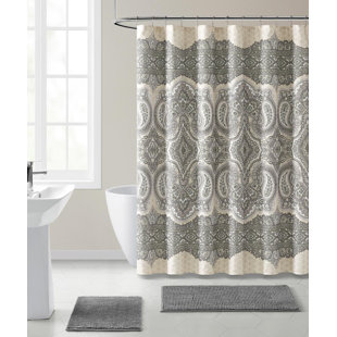 Gray Silver Paisley Shower Curtains You Ll Love In 2020 Wayfair