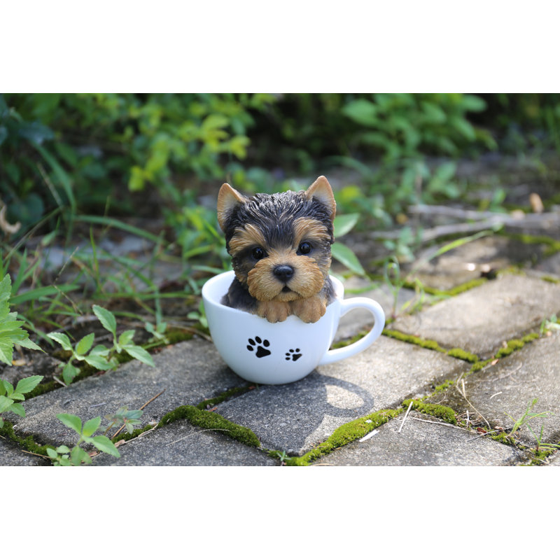 Hi Line Gift Ltd Teacup Yorkshire Terrier Puppy Statue Reviews Teacup Yorkshire Terrier Puppy