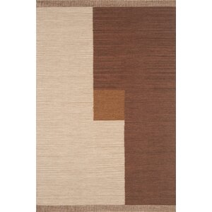 Nouveau Hand-Woven Brown Area Rug