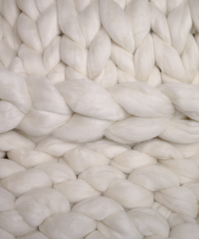 Laurel Foundry Modern Farmhouse Madeira Chunky Knit Merino Wool Throw