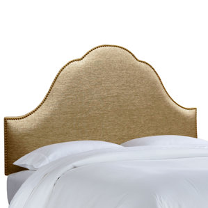 Brighton Nail Button Upholstered Panel Headboard by House of Hampton
