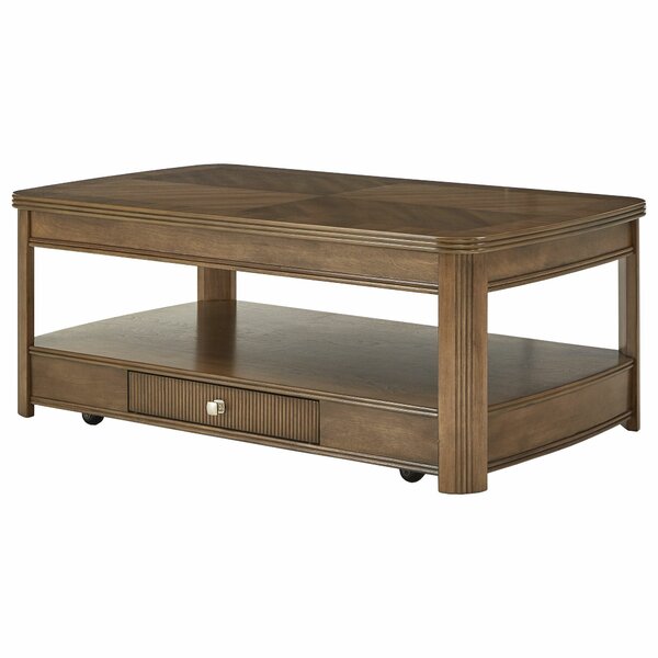 Manel Lift Top Floor Shelf Coffee Table With Storage By Charlton Home