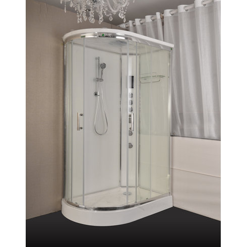 Kokss 47 X 32 85 25 Corner Shower Enclosure Wayfair 47 X 32 85 25 Corner Shower Enclosure
