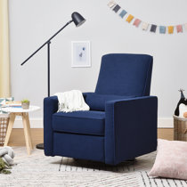 navy blue glider recliner