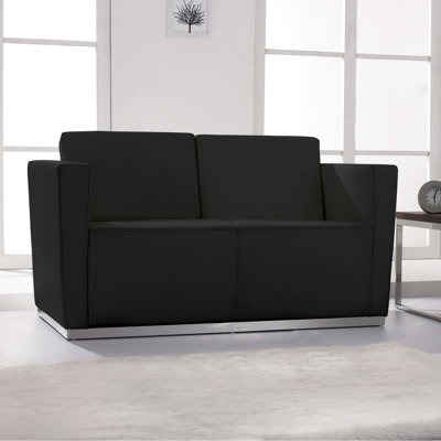 Global Total Office Citi Leather Loveseat | Wayfair Global Total Office Citi Leather Loveseat | Wayfair