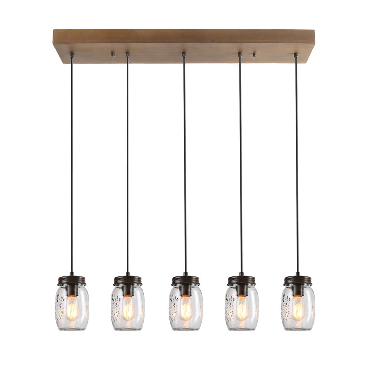 Lnchome 5 Light Kitchen Island Linear Pendant Reviews Wayfair