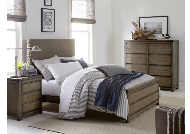 Big Sky By Wendy Bellissimo Twin Upholstered Configurable Bedroom Set