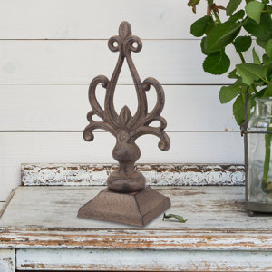 Rustic Cast Metal Pedestal Sculpture