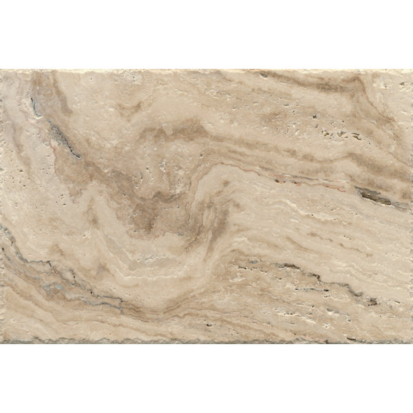Tumbled 2 pcs. 3 X 6 Sample Set Valencia Travertine 12 X 12 Field Tile