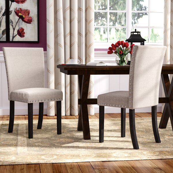 Claret Upholstered Dining Chair (Set Of 2) By Red Barrel Studio