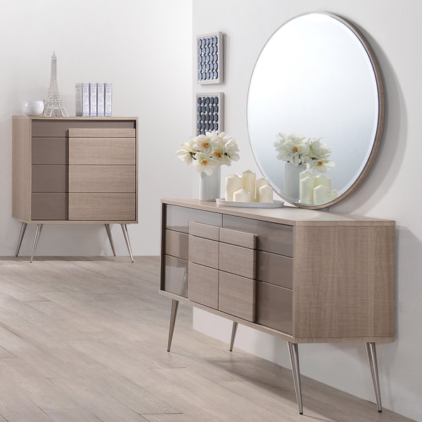 Fresh Bulluck 6 Drawer Double Dresser With Mirror By Corrigan Studio 2019 Online