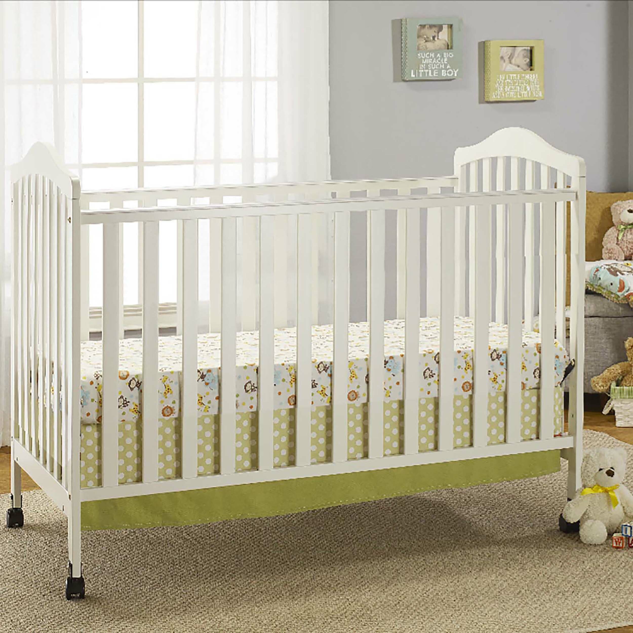 Baby Time International Emily 2 In 1 Convertible Portable Crib