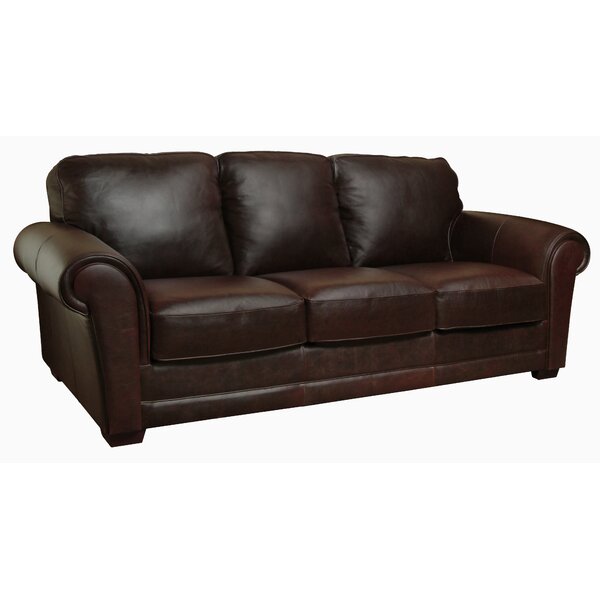 Buda Leather Sofa By Williston Forge