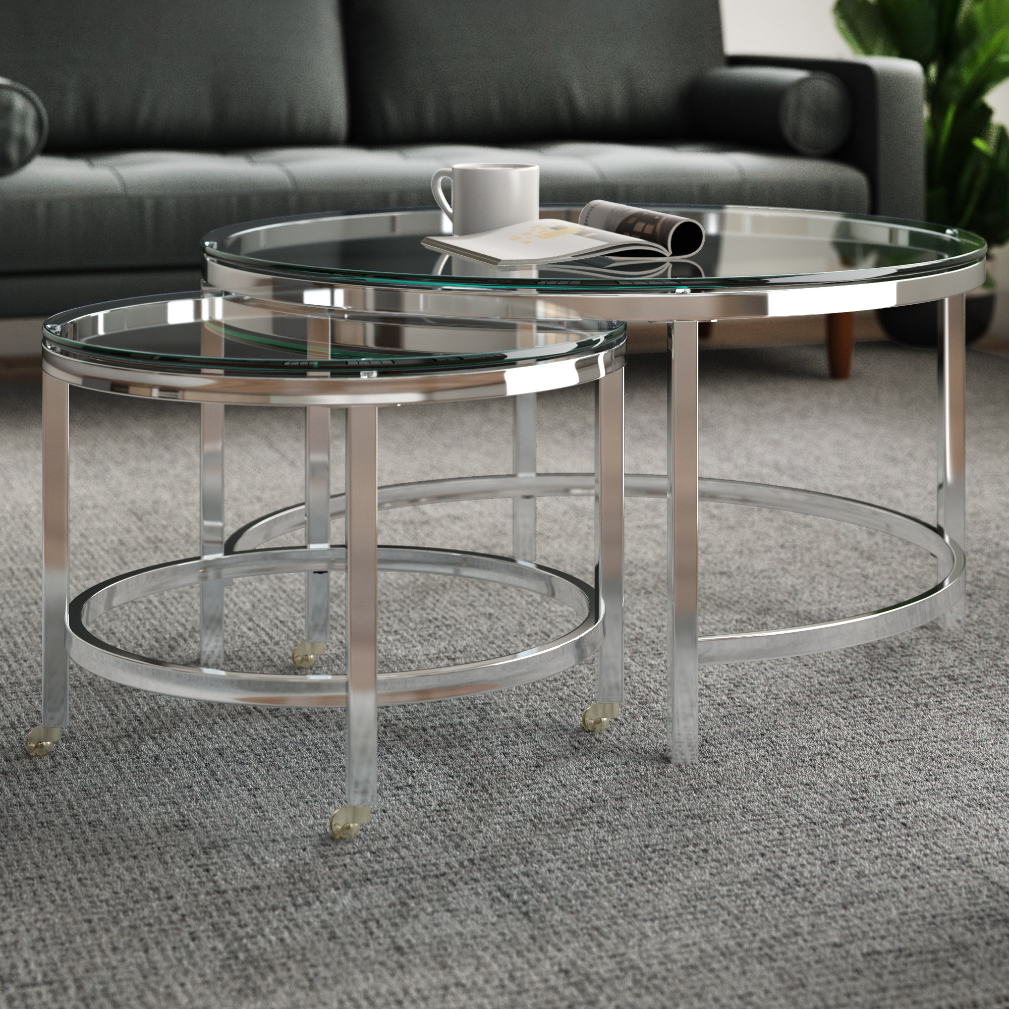 Zack 2 Piece Coffee Table Set Reviews Allmodern Zack 2 Piece Coffee Table Set Reviews