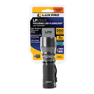 Focus Bright 560 Lumen Led Flashlight LUXPRO