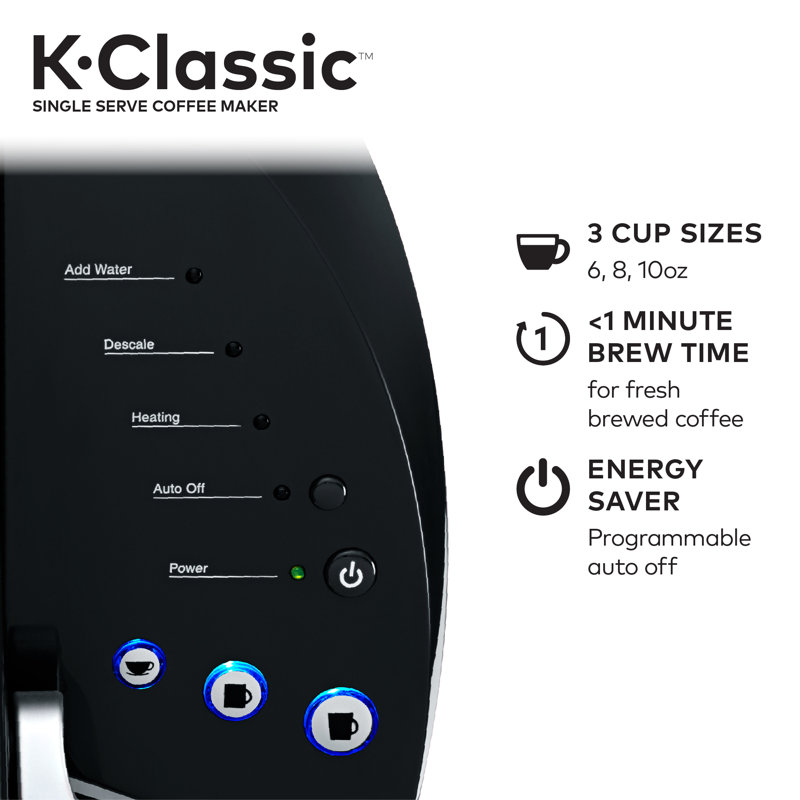 K ClassicTM K55 Single Serve Cup Pod Coffee Maker K ClassicTM K55 Single Serve Cup Pod Coffee Maker