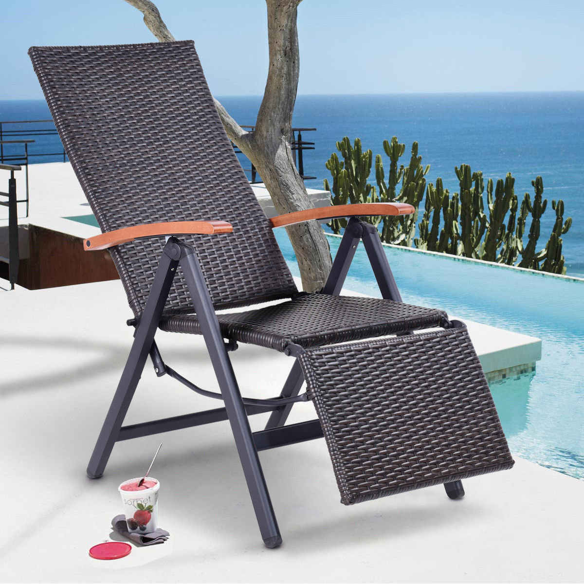 Red Barrel Studio Widcombe Recliner Patio Chair Reviews Wayfair Widcombe Recliner Patio Chair