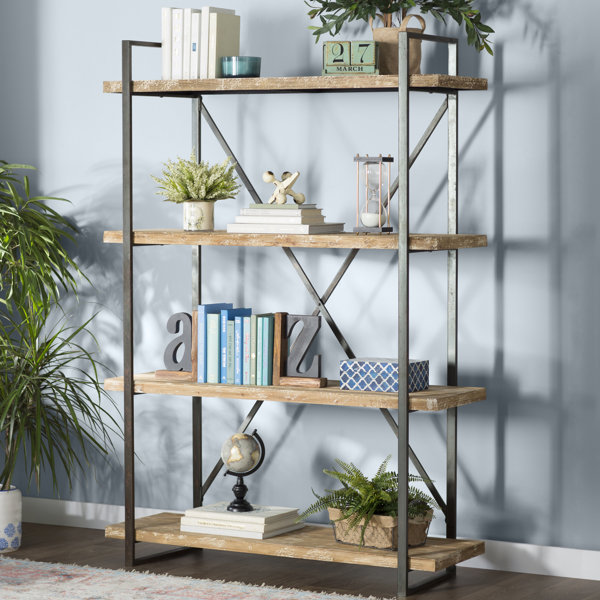 Hardwick Metal Wood Bookcase by Trent Austin Design