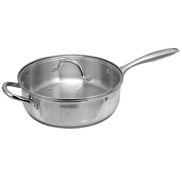 Lexie 4.2 qt. Saute Pan with Lid by Symple Stuff